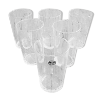 6 Chopes 33 CL Duralex en Verre  Transparent Ref 1690