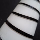 Set of 2 handcrafted opaline vases