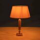 Vintage bedside lamp from the sixties, brass and natural stone Boho.