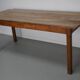 Antique Elm Early 20th Century French Rustic Farmhouse Dining Table