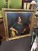 Oil painting portrait on canvas from the 19th century.