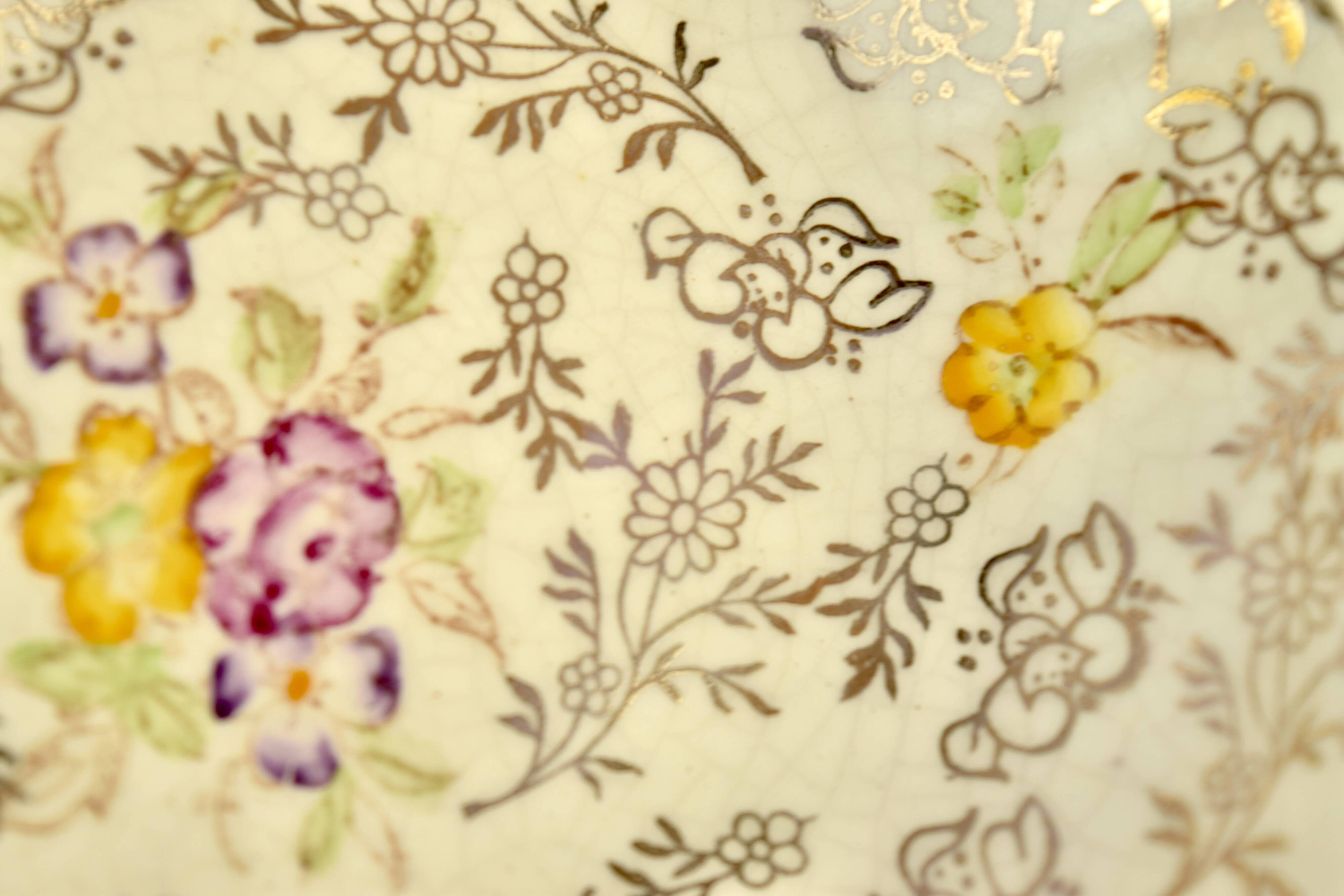 Vintage porcelain zakouski display James Kent Ltd - Longton - Made in England