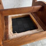 Set of 6 Amsterdamse School Art Deco Dining Chairs, Warm Oak Wood with Beige Upholstery