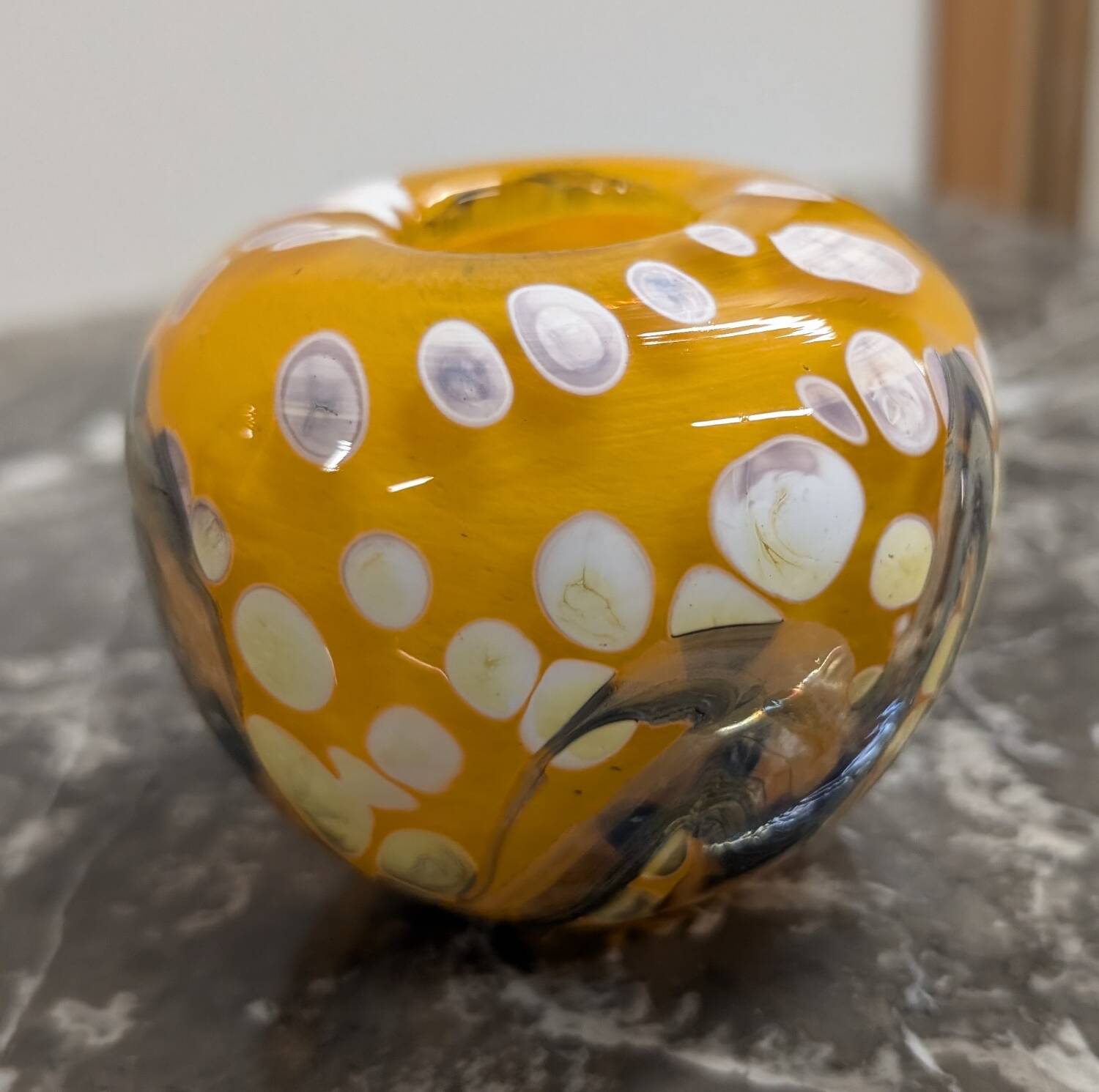 Glass paste ball vase