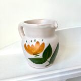 Milk jug vintage flowers