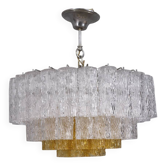 Vintage 1960s Murano Glass Pendant Chandelier, Italian Design