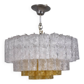 Vintage 1960s Murano Glass Pendant Chandelier, Italian Design