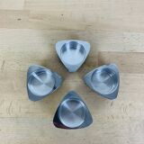 4 bougeoirs triangle aluminium, Ikéa