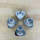 4 aluminum triangle candle holders, Ikea