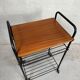 Vintage side table/70s trolley in teak