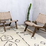 Two leather armchairs