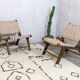 Two leather armchairs