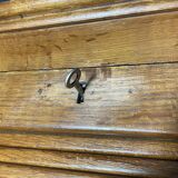 Solid oak notary double curtain filing cabinet 1900