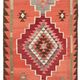 Turkish Handwoven Vintage Herki Kilim 98 cm x 313 cm