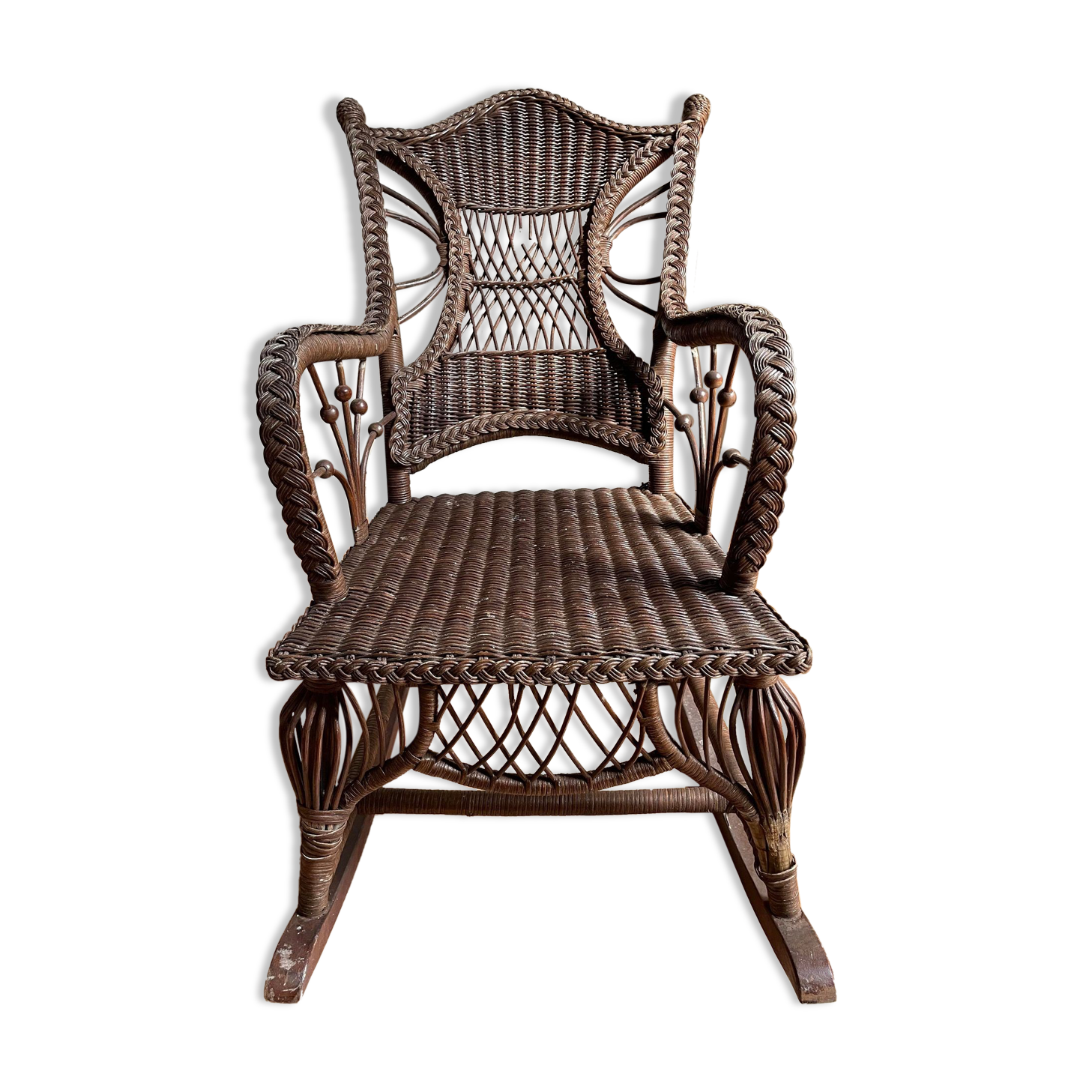 Rocking-chair wicker