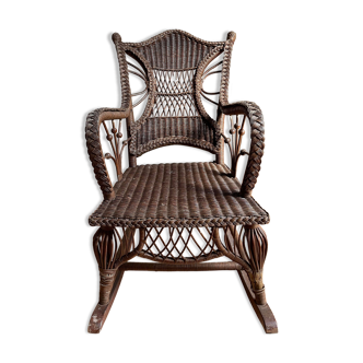 Rocking-chair wicker