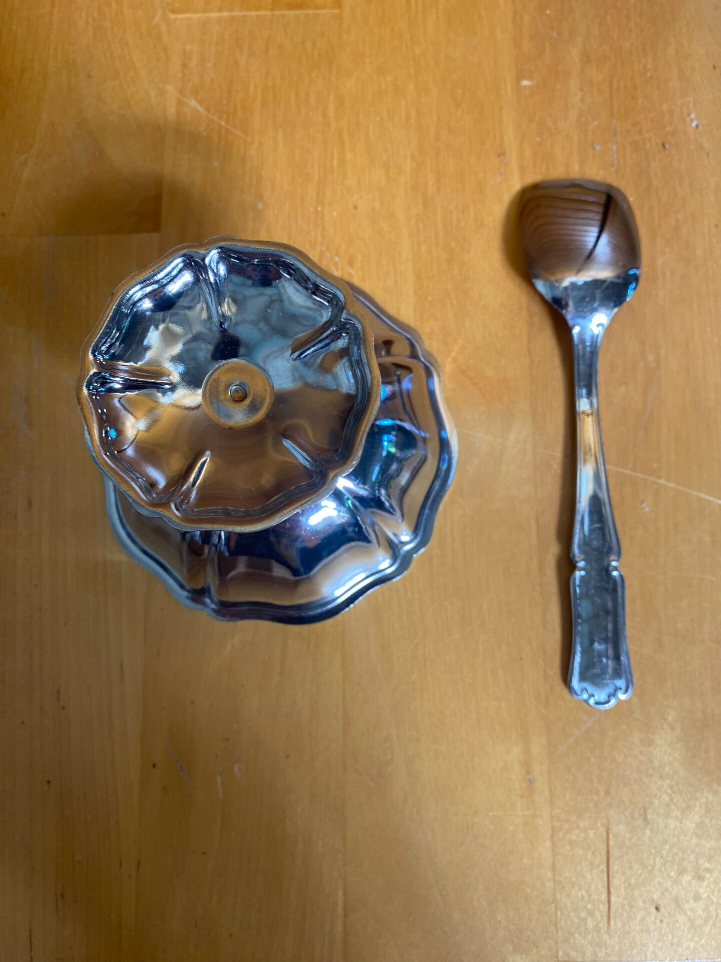 Ice Cream Service GUY DEGRENNE Tray + 6 Bowls + 6 Vintage Spoons