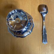 Ice Cream Service GUY DEGRENNE Tray + 6 Bowls + 6 Vintage Spoons
