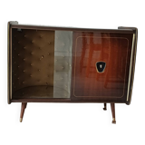 Vintage 1950s TV cabinet, with tapered legs.