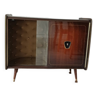 Vintage 1950s TV cabinet, with tapered legs.