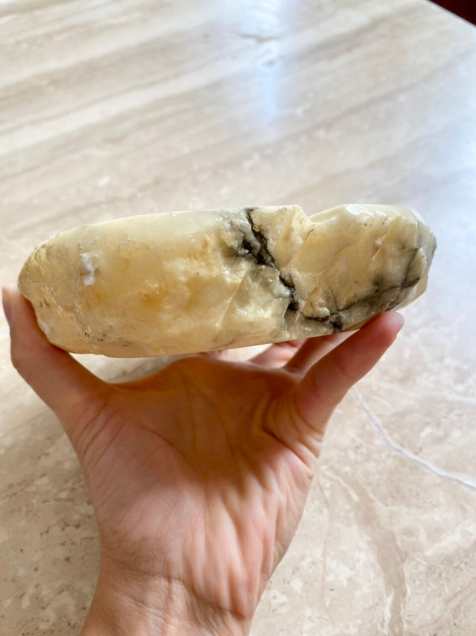 Italian alabaster ashtray