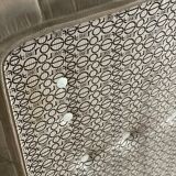 Sofa 3 places Kashima Line Roset velvet beige 70s