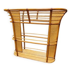 Étagère rotin avec