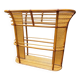Rattan shelf with mirror