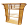 Rattan shelf with mirror