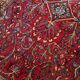Handmade antique Persian Sarouk rug 3.6' x 5.3' (109cm x 161cm) 1920s