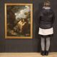 Painting wooded landscape with St. John the Baptist from 18th century