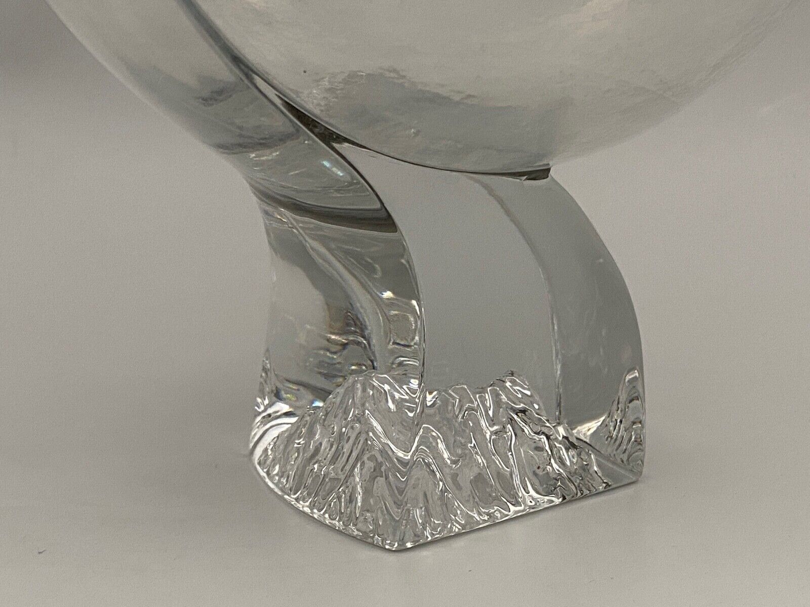 Ice bucket silver metal crystal block 1970