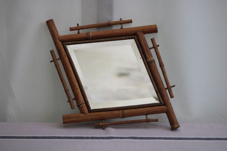 Miroir en bambou 41x51cm