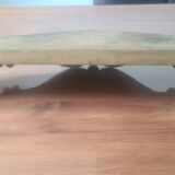 Shelf in wood and gold paint