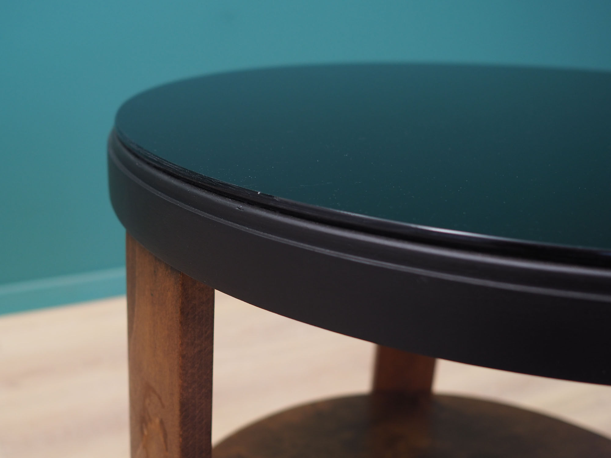 Walnut coffee table, danish design, 1970s, made in denmark