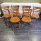 6 Baumann bistro chairs, 1960s
