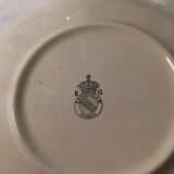 Duo of breakfast cups with saucer Faïence Lunéville