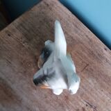 Dog signed Desvres Gabriel Fourmaintraux early 20th century