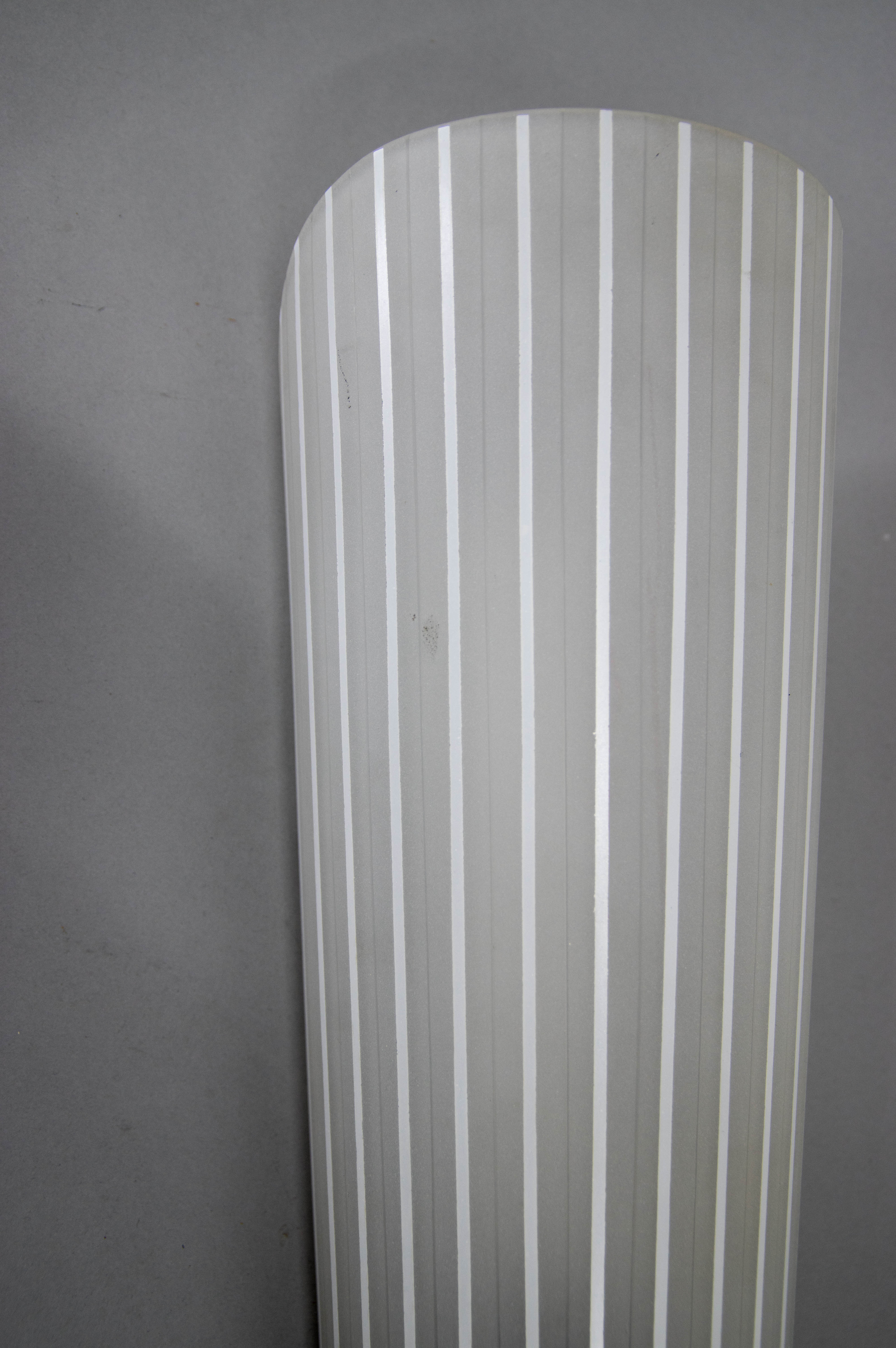 Glass wall lamp, europe, 1970s