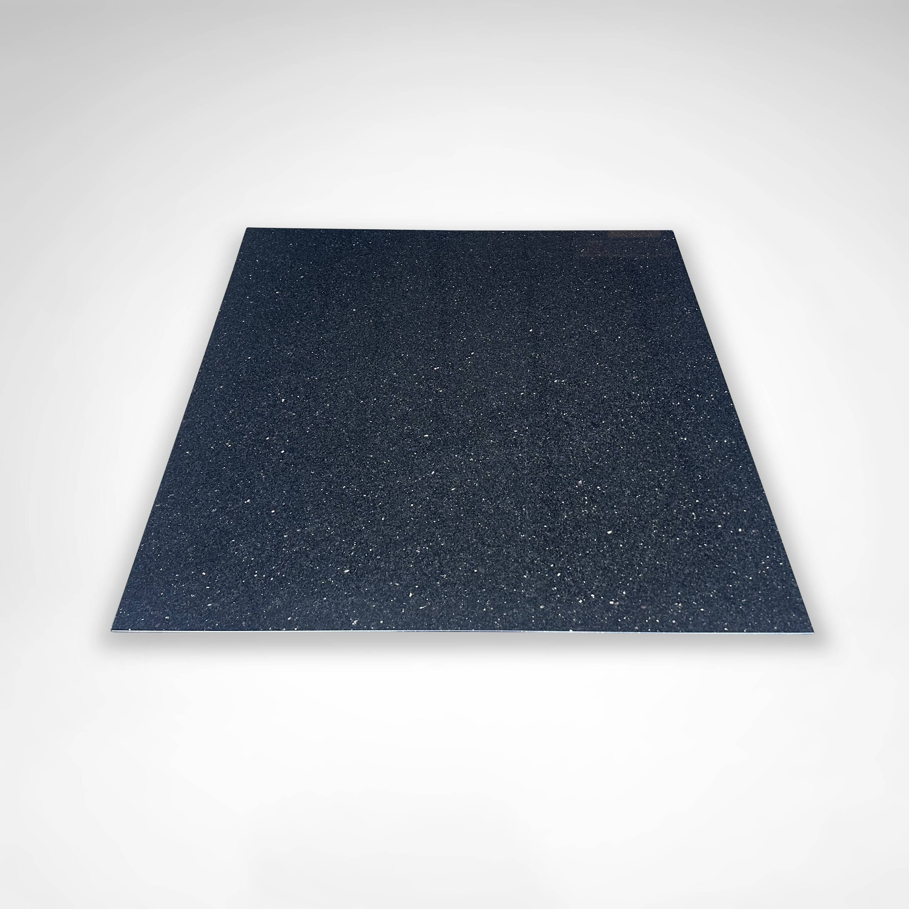 Star Galaxy granite and brushed metal postmodern coffee table by Draenert