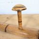 Turned wooden coat rack