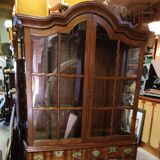 Library-Argentier-window in ceylon solid teak circa 1960