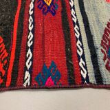 Old Turkish narrow Kilim Runner 250x45 cm, shabby chic, vintage kelim Colourful