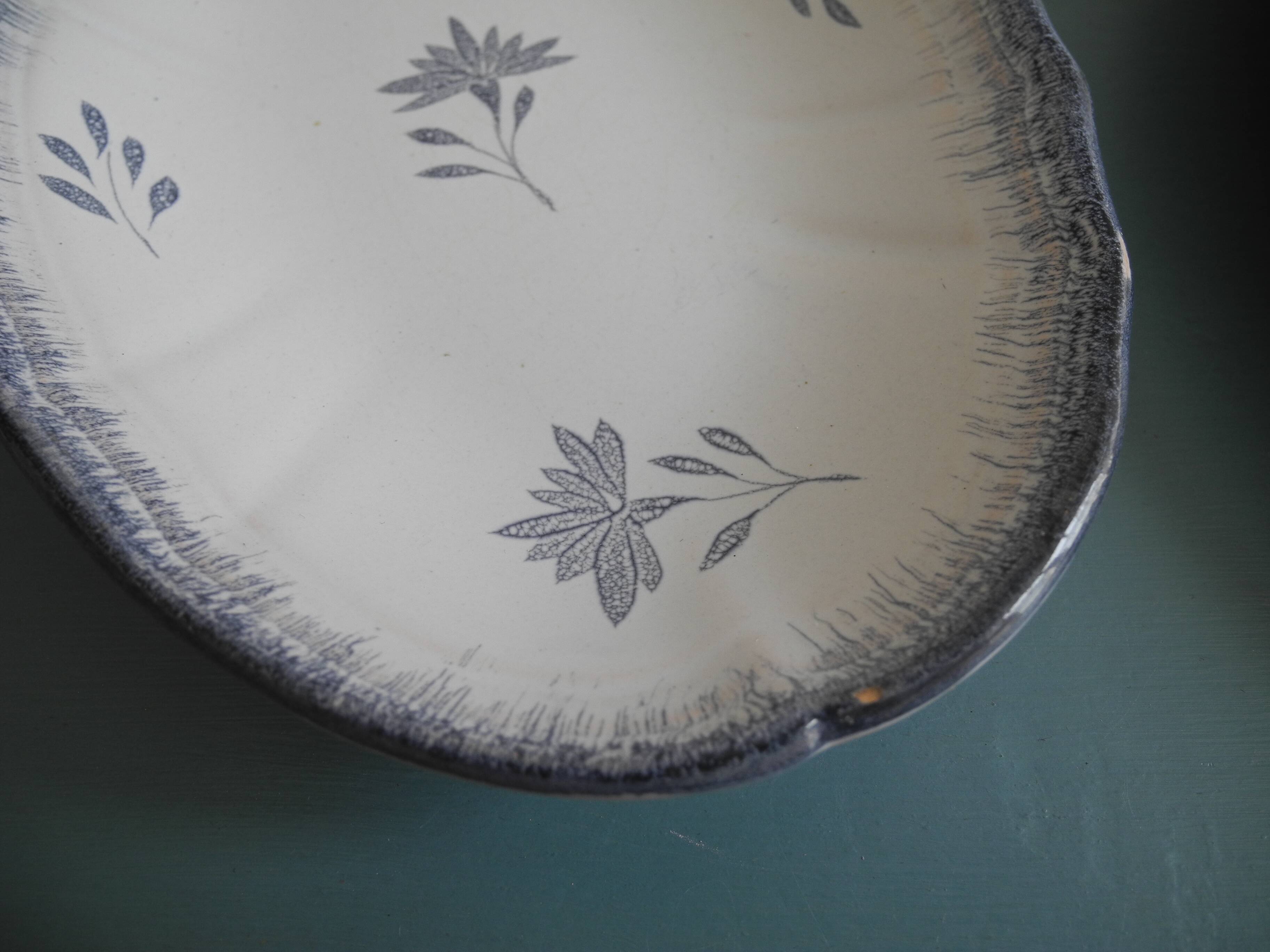 Niderviller faience dishes vintage French art table