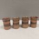 Four small vases, By famous Tue Poulsen Denmark 1960-70s.