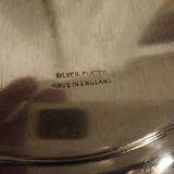 Large english silver metal tray