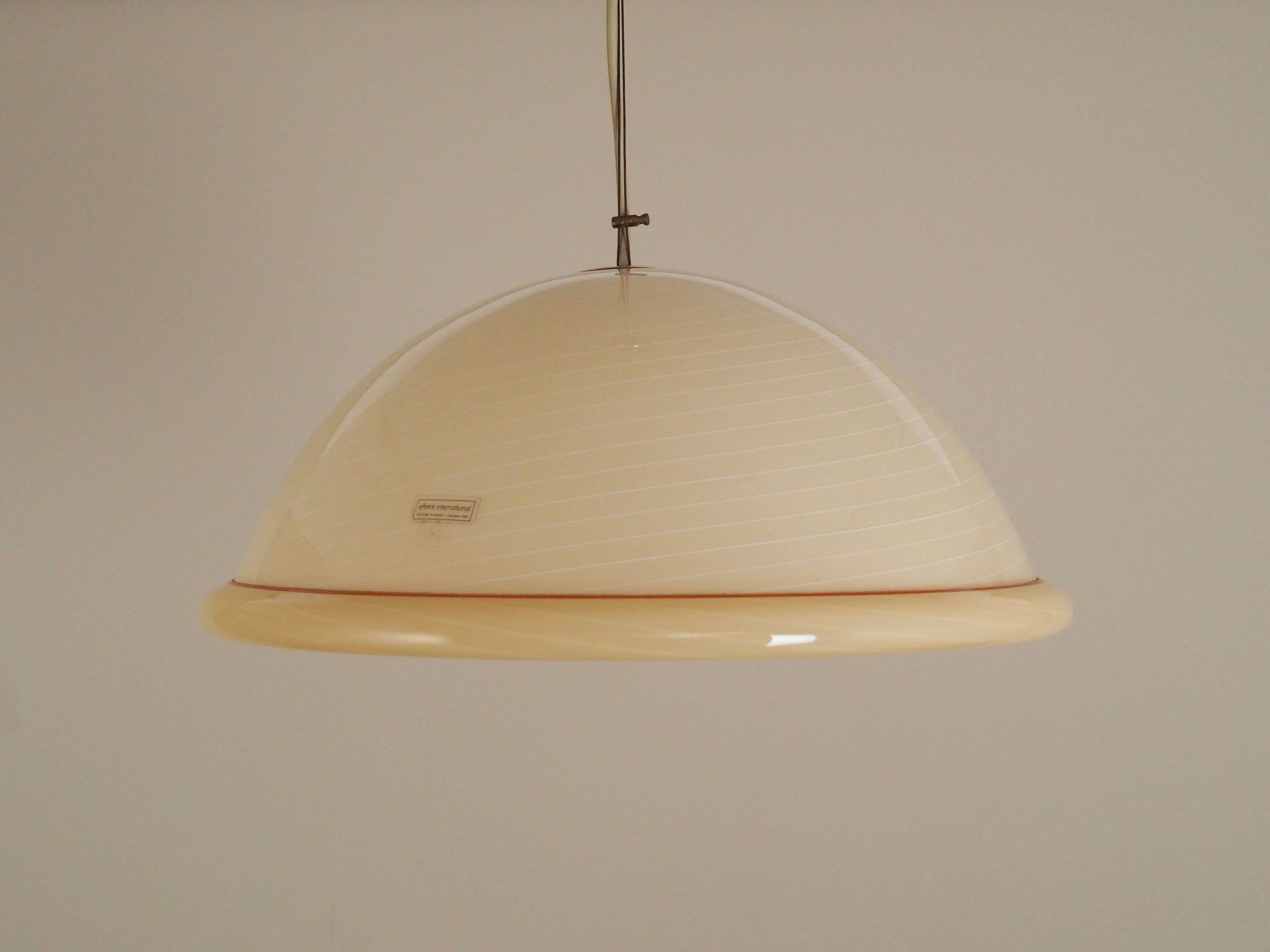 Pendant lamp, Murano glass, Italian design, 1970s, production: Italy