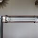 Minimalist teak and metal desk lamp, germany 2000s
