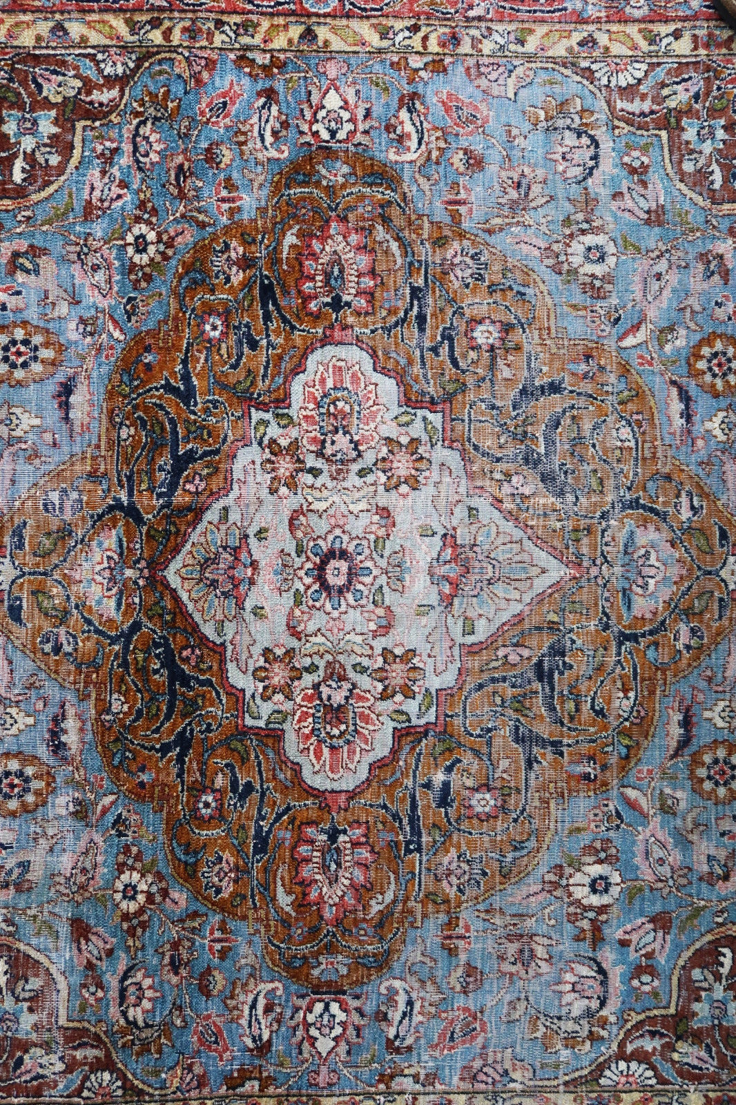 Indian silk rug 1950