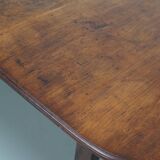 Large Oval Dutch Rustic Farmhouse Teak Dining Table